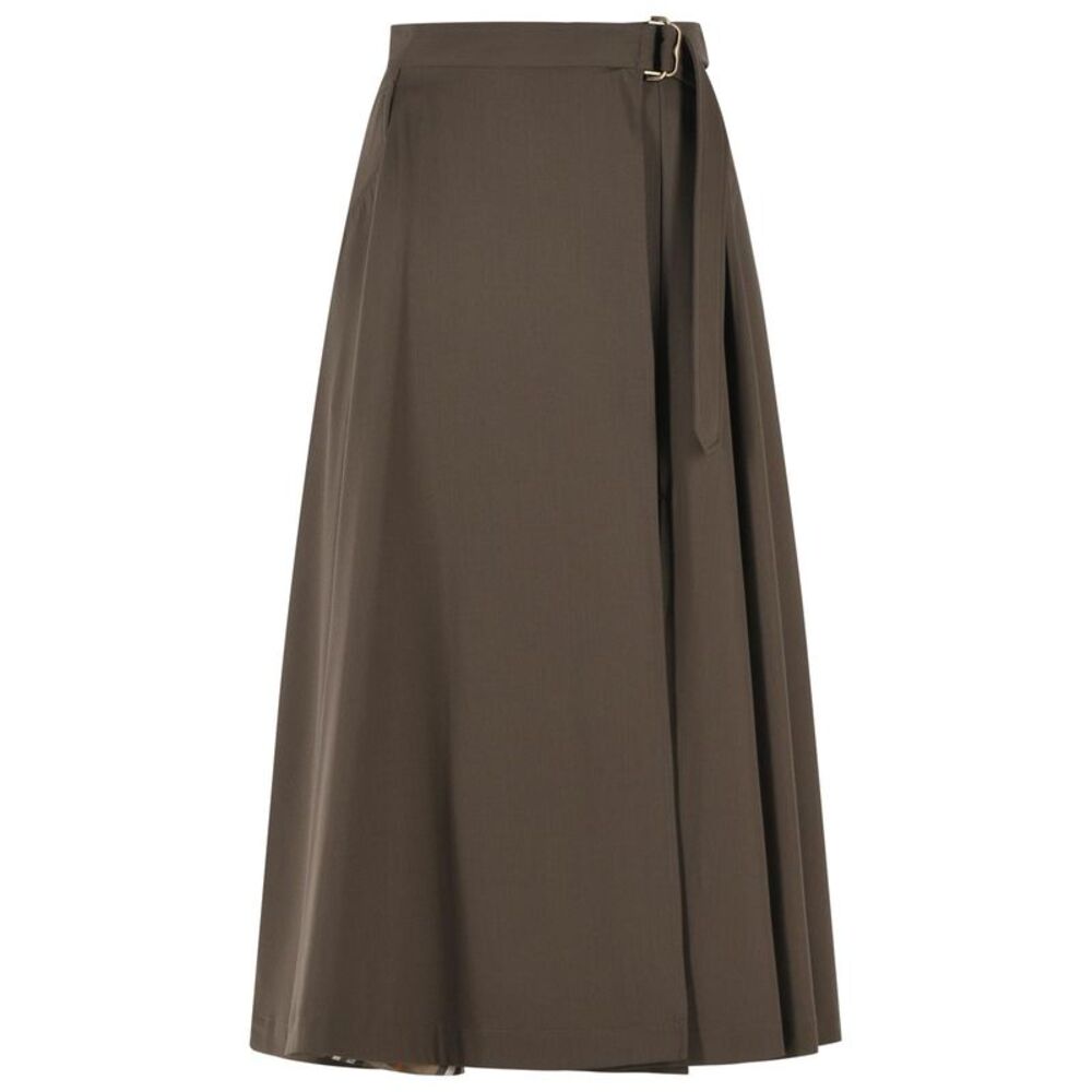 Burberry 'Belina' Green Wool Skirt Women